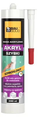 Zdjęcie produktu dla Silikon Akryl Fast Biały 280 ml Bausolid