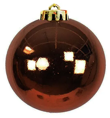 XXL Christbaumkugeln Weihnachtsbaumkugeln Dekokugel Baumschmuck Braun Ø 20cm