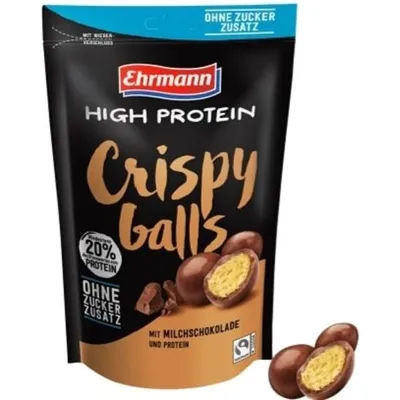 Produktbild von Ehrmann High Protein Crispy Balls Milchschokolade 55g