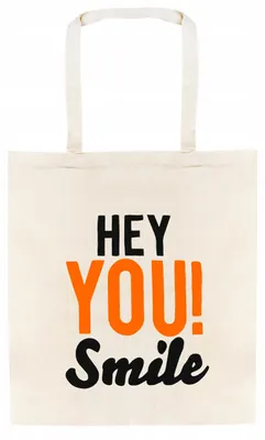 Produktbild von Allbag Baumwolltasche HEY YOU 38x42cm Aufdruck Öko
