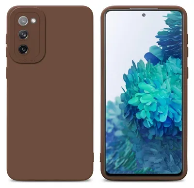 Produktbild von Cadorabo Hülle für Samsung Galaxy S20 FE Schutz Hülle in Braun TPU Silikon Etui Case Handyhülle