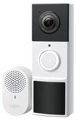 Image de TP-Link Tapo D210 V1 - sonnette caméra - avec caméra - sans fil - 802,11b, 802,11g, 802,11n - 2,4 Ghz - avec Tapo Doorbell Chime (Tapo D210)