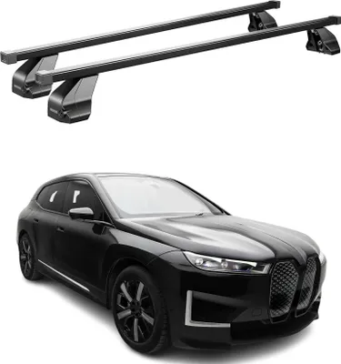 Produktbild von Menabo Dachträger Grundtäger für BMW IX I20 2021-2025 75kg Stahl Schwarz 2 tlg