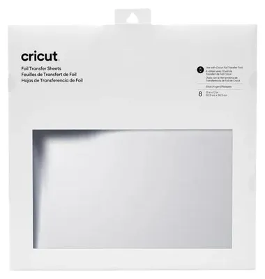 Imagen del producto de Folio de transferencia para plóter de corte - 8 hojas - 30,5 x 30,5 cm - Plata - Para Cricut Maker y Explore