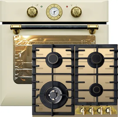 Produktbild von Herd Set Kaiser EH 6432 ElfBE / ECO Elektro Einbaubackofen+ KG 6335 ElfEm Gaskochfeld