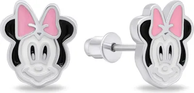 Obrázok produktu pre Hravé strieborné náušnice Minnie Mouse EA714W