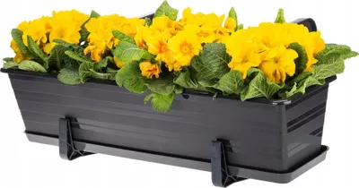 Zdjęcie produktu dla Doniczka balkonowa skrzynka na kwiaty 60 cm x 17 x 14 cm