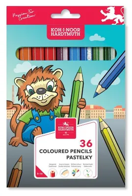 Produktbild von Buntstifte " LION"  Schul- Farbstifte im 36er Pack