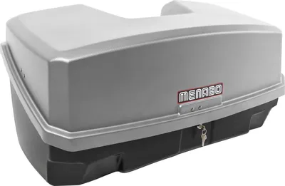 Produktbild von Nekkar silber Transportbox Gepäckbox für Kupplungsträger Heckträger 300 Liter