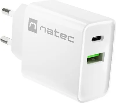 Immagine prodotto di Natec Usb Charger Ribera Usb-A+Usb-C 20W Pd White