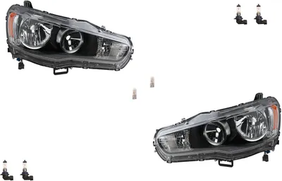 Produktbild von Johns, Scheinwerfer Halogen passend für Mitsubishi Lancer CY 08- Leuchtmittel Set Li Re 8301A389 8301B259 8301A905 8301B347 8301A390 8301B260 8301A906