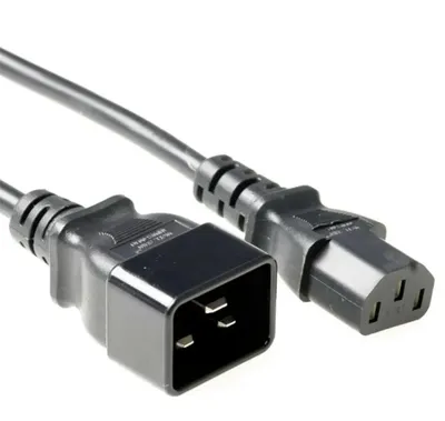 Image de Câble d'interconnexion 230V IEC 320 C13 - IEC 320 C20 10A 2m