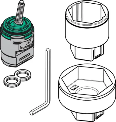 Obrázok produktu pre hansgrohe stick-kartuša J27 pre batérie Hansgrohe, presné ovládanie, 1 ks.