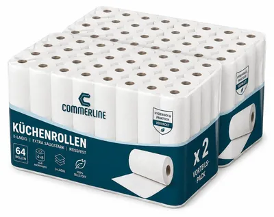 Productafbeelding van Keukenrollen met Drie Lagen, 64 Rollen