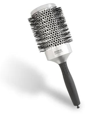 Immagine prodotto di Olivia Garden Essentials Spazzola antistatica per l'asciugatura dei capelli Classic Silver, 55 mm