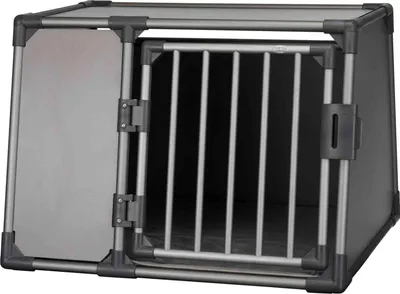 Produktbild von TRIXIE Transportbox, Aluminium - grafit - 92 × 64 × 78 cm