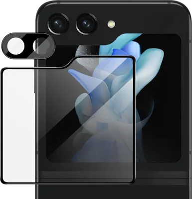 Obrázok produktu pre Pre Samsung Galaxy Z Flip5 5G Ochranné sklo na fotoaparát a displej H9 Black
