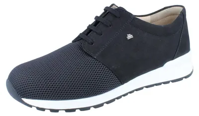Produktbild von FINN COMFORT Enfield Herren Schnürschuhe schwarz Nubukleder und Mesh - Größe: UK 11