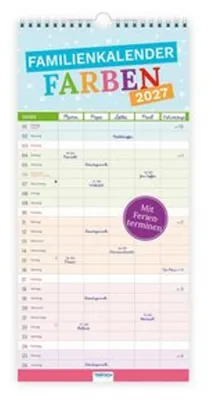 Produktbild von TRÖTSCH - Familienkalender Farben 2027