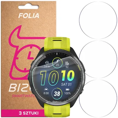 Produktbild von 3x Schutzfolie für den Bildschirm für Garmin Forerunner 965, Bizon Watch HydroFlex