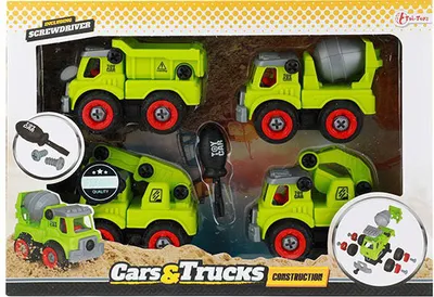 Produktbild von 4 Cars LKW-Baufahrzeuge 72398A