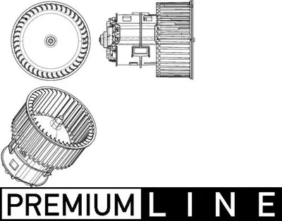 Immagine prodotto di Ventilatore interno 12 V 230 W Ø 133 mm a 2 poli MAHLE per AUDI A4 e altri modelli