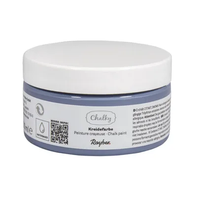 Image de Peinture craie bleu-gris - Chalky Finish - 100 ml