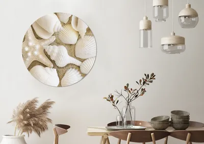 Produktbild von MuchoWow® - Mauerkreis - Wandbilder - Runde Bild - Bild aus Aluminium - Schlafzimmer - Wohnzimmerdekoration - Wand Dekoration