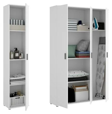 Immagine prodotto di Stazzona - Armadio Multiuso Grande, 155x190h cm Bianco, Modulabile