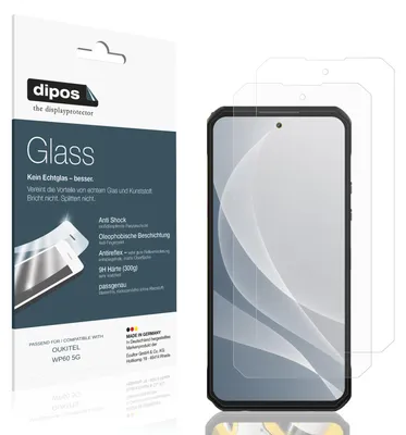 Image de 2x Protection ecrán pour OUKITEL WP60 5G mat Verre souple Film Protecteur 9H dipos