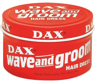 Imagen del producto de Dax Wave & Groom, Fijador para el cabello, Unisex, para cabello rizado y liso, con dosificador, contiene: Petrolatum, Paraffinum Liquidum, Lanolin, Fragancia (Parfum), Benzyl Benzoate, Coumarin, Geraniol, etc., 1 unidad