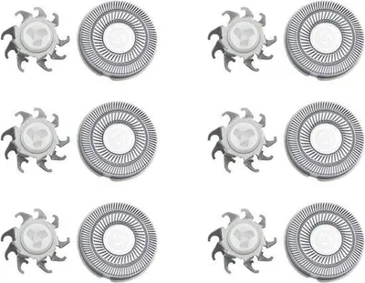 Image de Têtes de rasoir électriques, universelles, 2 cm, lot de 6