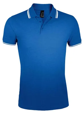 Image de SOLS - Polo « Pasadena » pour homme LT1434 (M) (bleu roi/blanc)
