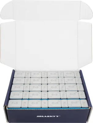 Produktbild von HASKYY 3KG Klebegewichte Auswuchtgewichte Kleberiegel 50x Silber 5g+10g