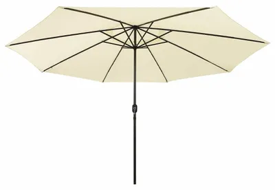 Obrázok produktu pre vidaXL Slnečník s LED osvetlením 400 cm pieskovo biely