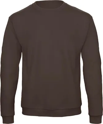 Produktbild von B&C WUI23 | Herren  Rundhals-Sweatshirt / Flauschiges Innenfutter - Farbe: Brown - Größe: 3XL