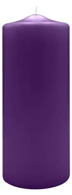 Produktbild von Spitzkopf Stumpen Kerzen Violett 25 x Ø 9 cm, 6 Stück