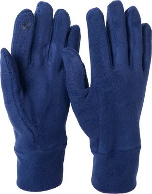 Produktbild von styleBREAKER Damen Touchscreen Fleece Handschuhe Einfarbig, warme Fingerhandschuhe, Winter 09010047