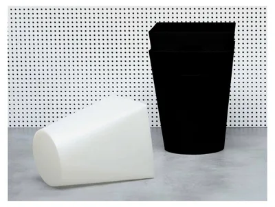 Produktbild von Midi Square Papierkorb, Abfalleimer, Mülleimer, Polypropylen, Schwarz Matt
