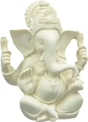 Zdjęcie produktu dla Posąg Ganesha biały - zestaw 2 szt. - 11 cm