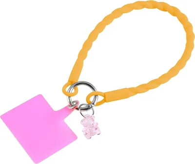 Zdjęcie produktu dla Łańcuszek do telefonu komórkowego, uniwersalny pasek na szyję do etui na telefon komórkowy, nylon, kolor: pomarańczowy