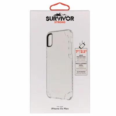 Obrázok produktu pre Griffin Survivor Strong, Ochranný obal, Apple, iPhone Xs Max, 16,5 cm (6.5"), Priehľadná