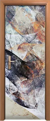 Produktbild von Türposter 70x200 cm Türaufkleber Türtapete Türfolie Klebefolie Abstrakte Malerei weiche Farbtextur