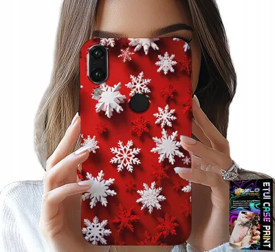 Immagine prodotto di Custodia Per Huawei P Smart 2019 - Fiocchi Di Neve, Neve, Stelle, Vacanze