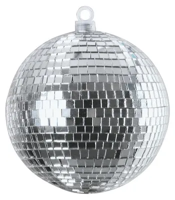 Spiegelkugel 10cm silber- Diskokugel (Discokugel) zur Dekoration - Echtglas - mirrorball silver