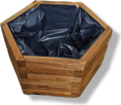 Produktbild von FKL DESIGN Home Deco Pflanzkasten aus Holz Pflanzkübel D26 (Eiche, 51 x 44 x 23 cm)