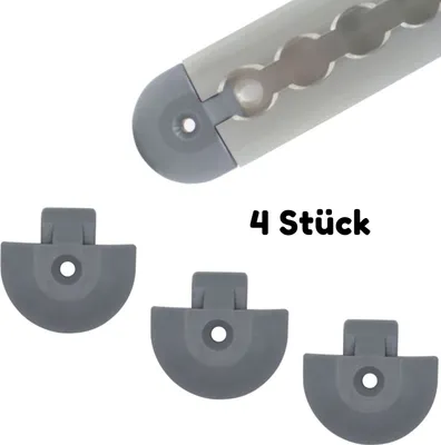 Produktbild von Endkappe Endfitting Einsteckkappe für Airlineschiene Zurrschiene Halbrund 4 Stück