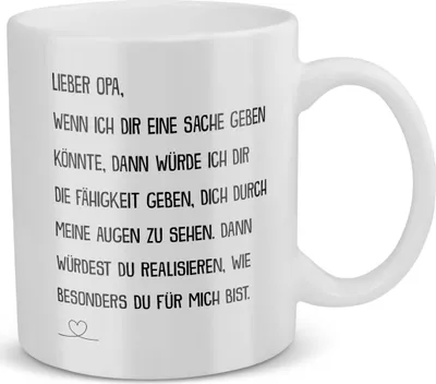 Produktbild von 22Feels Opa Geschenk Geburtstag Grossvater Tasse Rentner Kaffeetasse Männer Weihnachten Herrentag Beste Grosseltern Geschenkidee Haferl