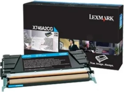 Immagine prodotto di Lexmark X746A3 C cartuccia toner 1 pz Originale Ciano