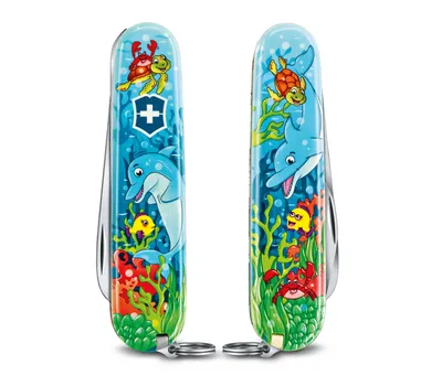 Produktbild von Victorinox V-0.2373.E1 Multiuso My First Set Dolphin Edition
